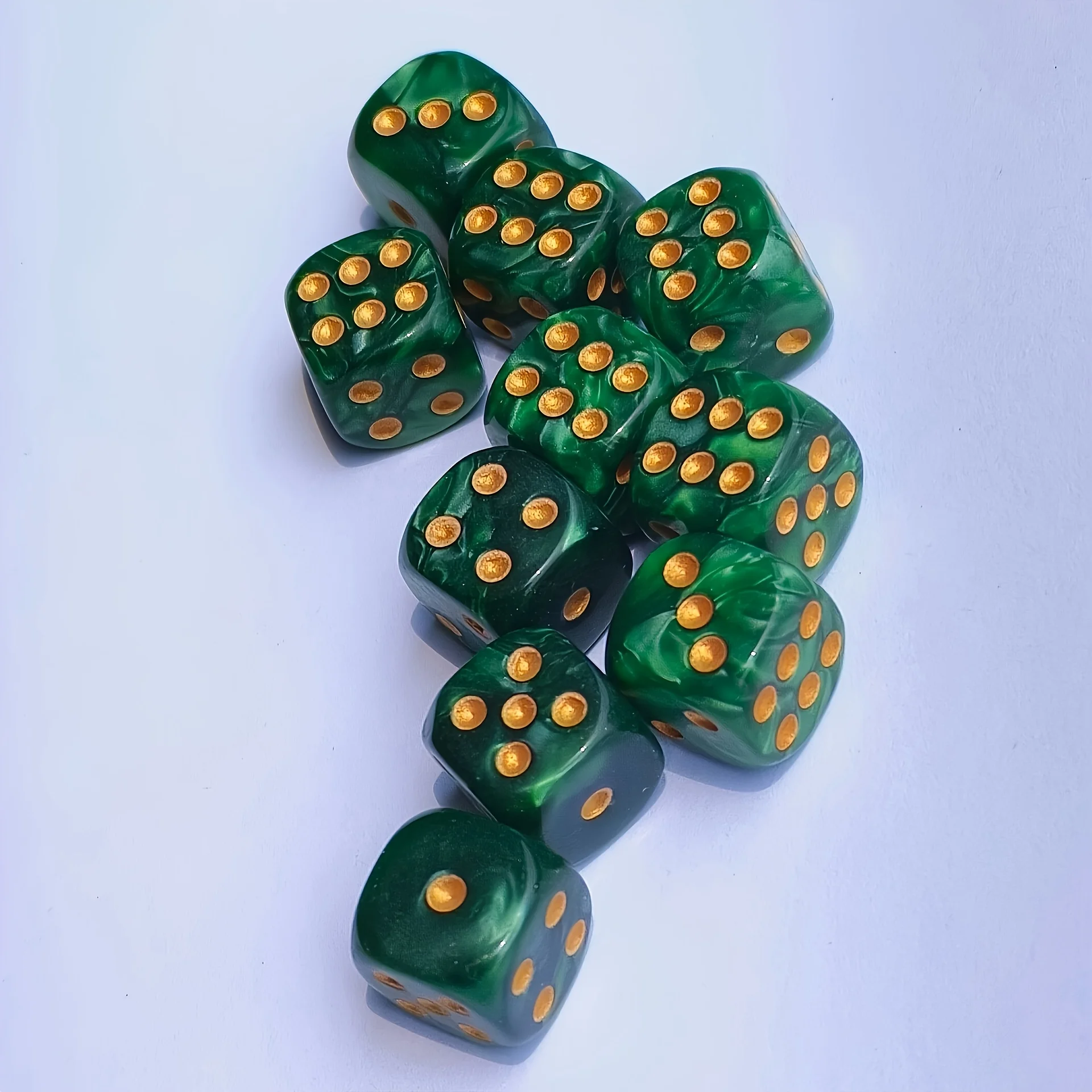 10 dés D6 en acrylique à motif - Party Games Board Game avis et prix